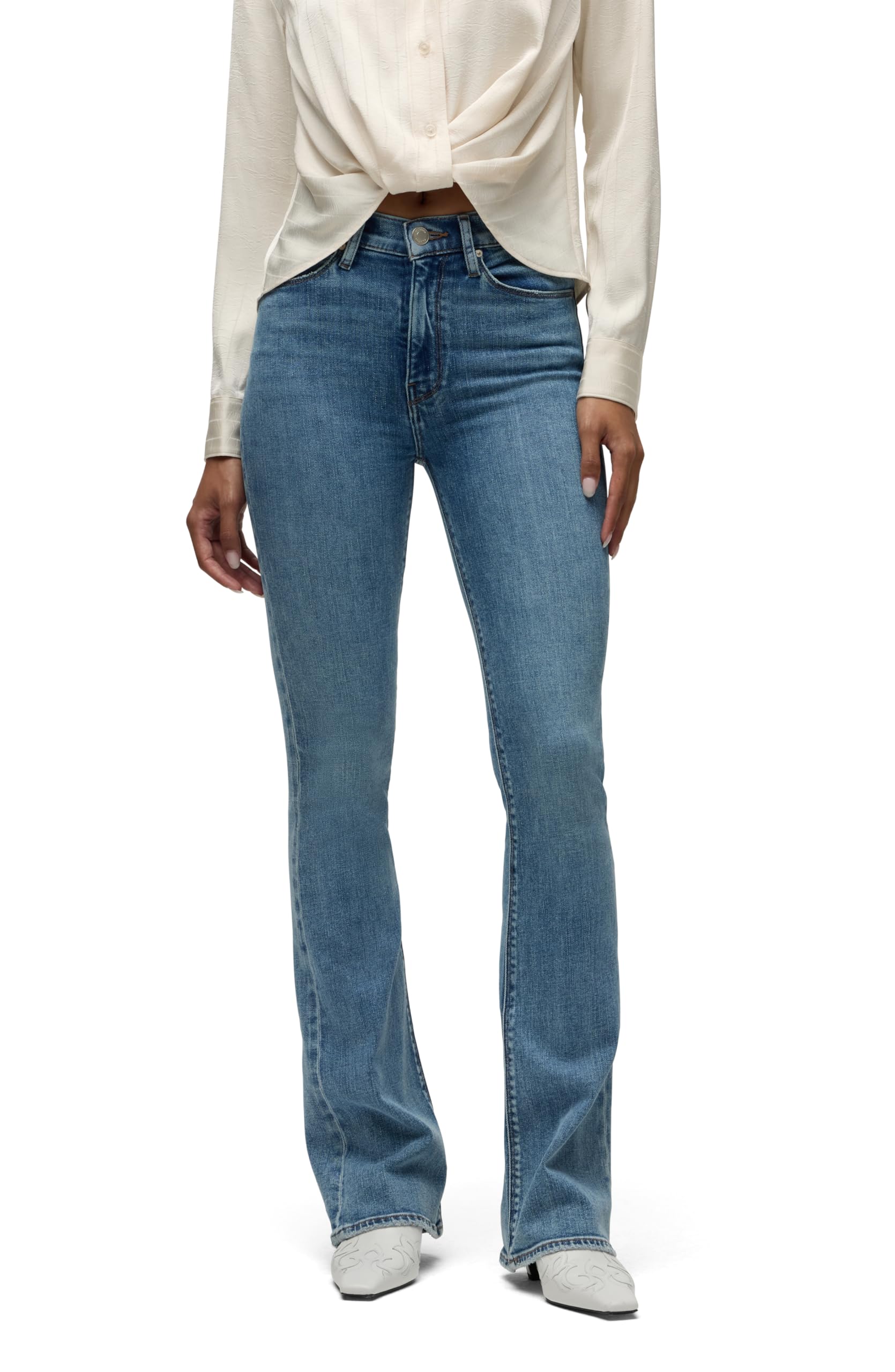 Photo 1 of Hudson Women's Barbara High Rise Bootcut Jean, Catalina, 23
