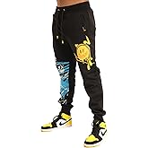 SCREENSHOT Mens Urban NYC Graffiti Hip Hop Fleece Pants Active Fashion Drawstring Sweatpants Bottoms