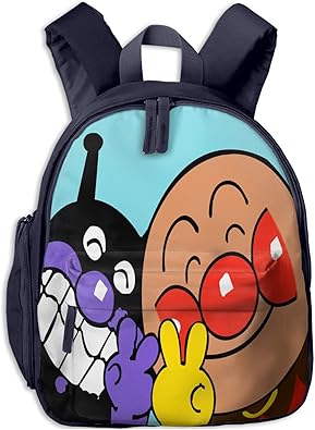 Amazon Jinfeazge リュック アンパンマン 可愛い 子供 キッズ バッグ 幼稚園 通園 入園 入学 かわいい 低学年 男の子 女の子 遠足 お祝い プレゼント ブラック ピンク シューズ バッグ