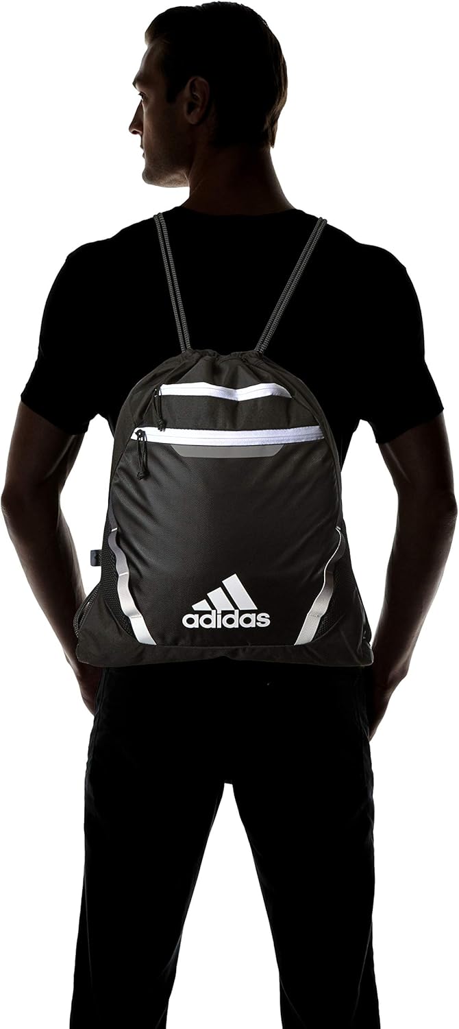 adidas Unisex Rumble III Sackpack, Black/White, ONE SIZE