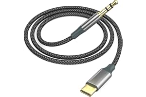 Welldiea USB C to Aux 3.5mm Audio Jack Adapter - Type-C to 3.5mm Headphone Cable Compatible with iPhone 16/15 Series, iPad Pro/Air, Pixel 7