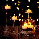 Jialine 12 Pack Flameless LED Tea Lights Warm Flickering Battery Candles view 4