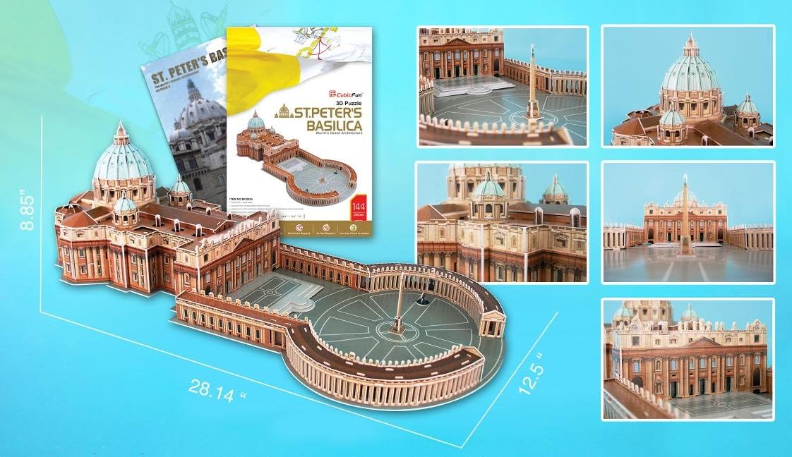 3d puzzle st peter's basilica
