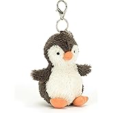 Jellycat Peanut Penguin Bag Charm, 4.5 inches - Bird Plush Keychain - Great Gift Idea