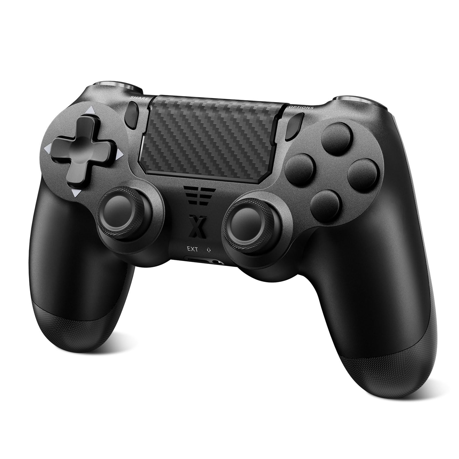 Quevati Wireless Controller for PS-4, Dual Vibration Game Joystick/Motion Sensing/Touchpad/Speaker/3.5mm Audio Jack Headphone, Upgraded Six-Axis Sensor, Compatible with PS4/Slim/Pro Console/PC