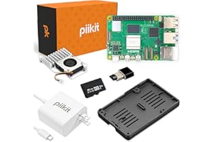 PiiKit Starter Kit for Raspberry Pi 5 2 GB - Server Edition | 32 GB MicroSD Card | 27 W Power Supply | Active Cooler | Silico