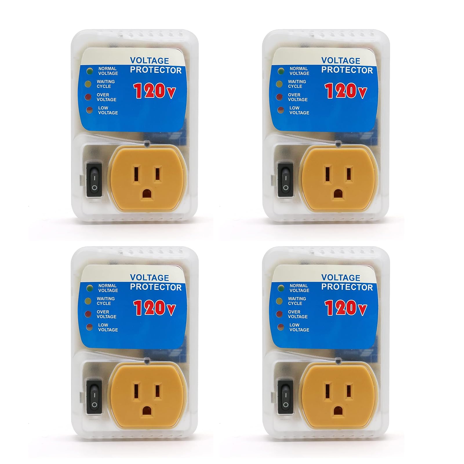 Photo 1 of [ETL Listed] BSEED Electronic Surge Protector for Home Appliance,Voltage Protector Suit for Refrigerators and Freezers, Voltage Brownout Outlet 120V 15A,1800Watts(4 Pack)