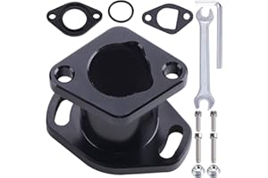 ORAEVY Racing Intake Pipe Mainfold Compatible With Predator 212cc Honda GX160 GX200 CT200U 6.5HP OHV 196cc KT196 Clones Moto Go Kart Mini Bike Race Kart (Black)