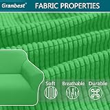 Granbest 3 Seater Sofa Cover Navy Blue Spandex Jacquard Non Slip view 4