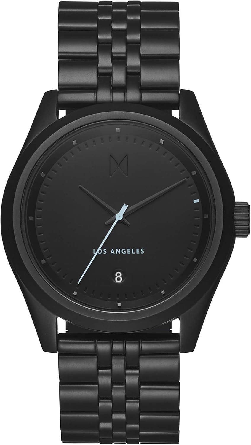 MVMT Women's Quartz Watch with Stainless Steel Strap, Black, 20 (Model