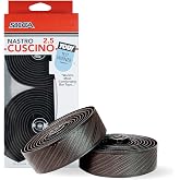 SILCA Nastro Cuscino Extra Thick Bike Handlebar Tape - Black, 2.5mm | Bicycle bar tape includes aluminum end plugs &amp; installation kit, Tour Magazine test winner, durable and vibration-damping
