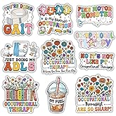 BAVAHA (10pcs) Occupational Therapy Stickers OT Stickers Bulk Therapy Support Inspirational Decal for Adult Motivational Occupational Therapist Gifts Decorations Waterbottles Cars Laptop Helmet