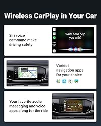 Wireless Carplay Adapter for iPhone,Mini Apple