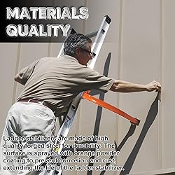 VONLX Ladder Stabilizer Accessory for Roof Gutter