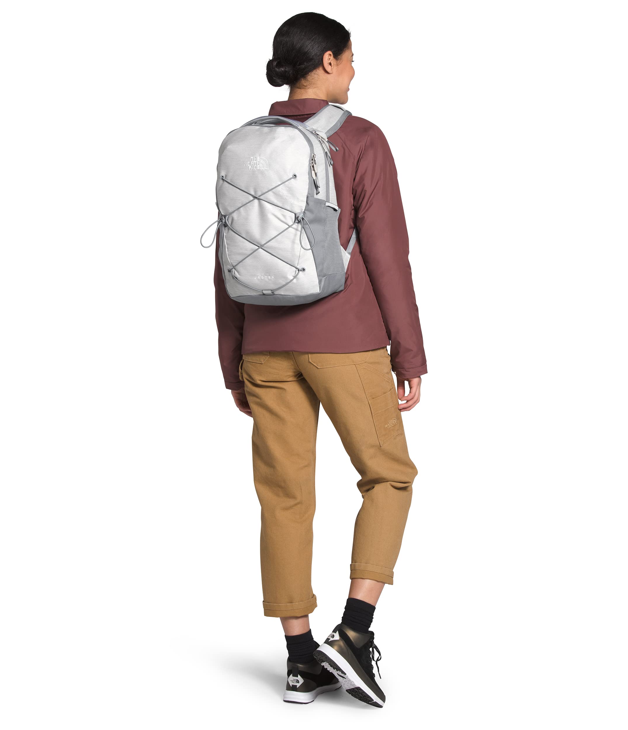 The North Face Women's Jester Everyday Laptop Backpack, TNF White Metallic Mélange/Mid Grey, One Size