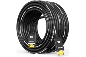 Capshi 4K Long HDMI Cable 50ft/15M, in-Wall CL3 Rated HDMI Cable 2.0 Support (HDR10 8/10bit 18Gbps HDCP2.2 ARC) High Speed HD Shielded Cord Compatible for TV, Laptop, PC, HDTV
