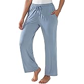Joyaria Bamboo Viscose Pajamas Pants Women Cooling Loose Wide Leg Lounge Bottoms Lightweight Soft Sweatpants with Pockets