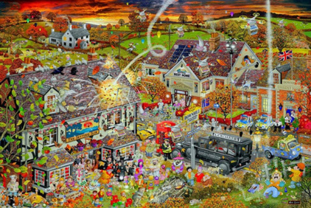 WOMGD 1000 Piece Jigsaw Puzzles, Abstract Wooden Jigsaws Puzzle, for Adults And Kids Family Jigsaw (I Love Autumn)