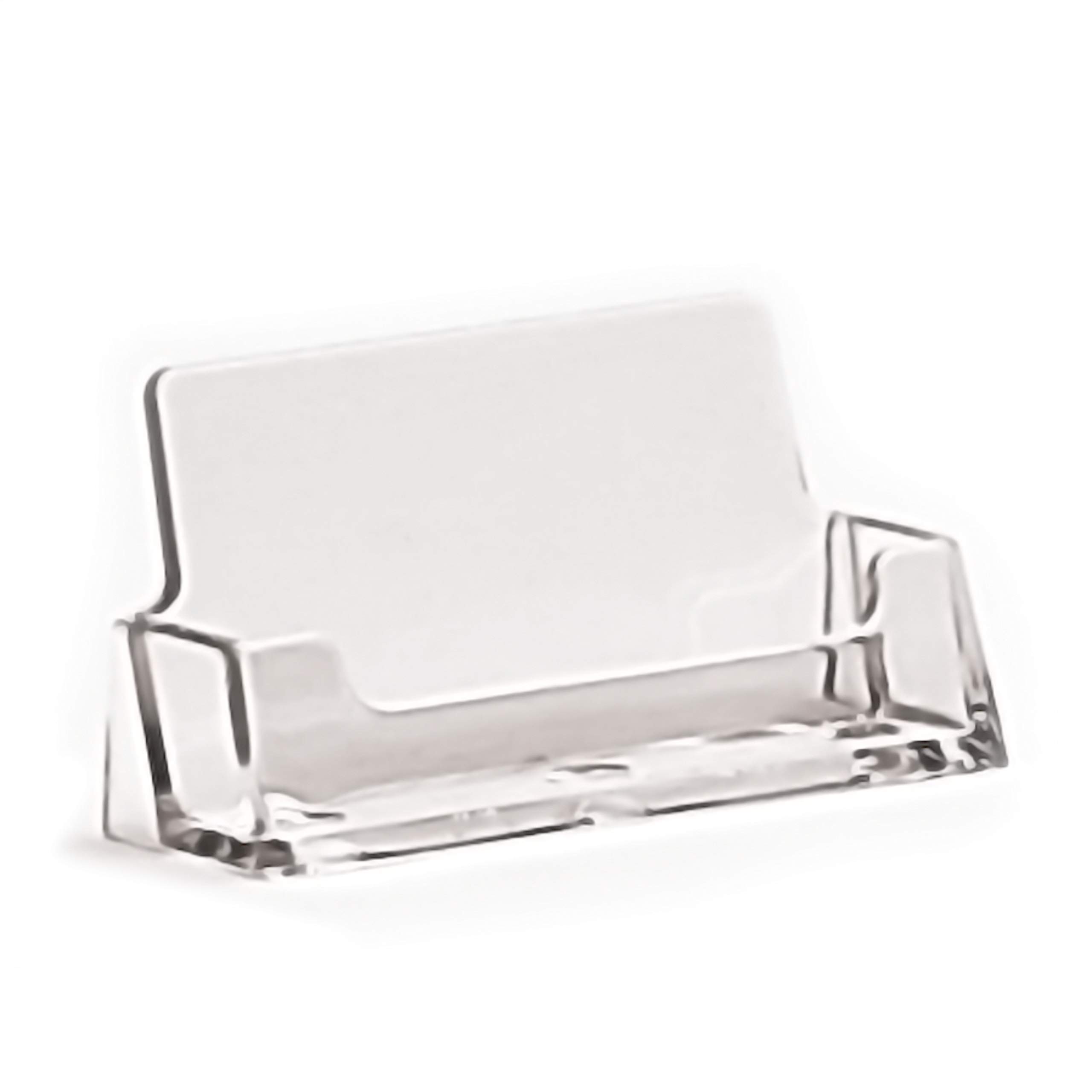 10 x Taymar Landscape Business Card Holders 85 x 55 mm Transparent (Pack of 10)