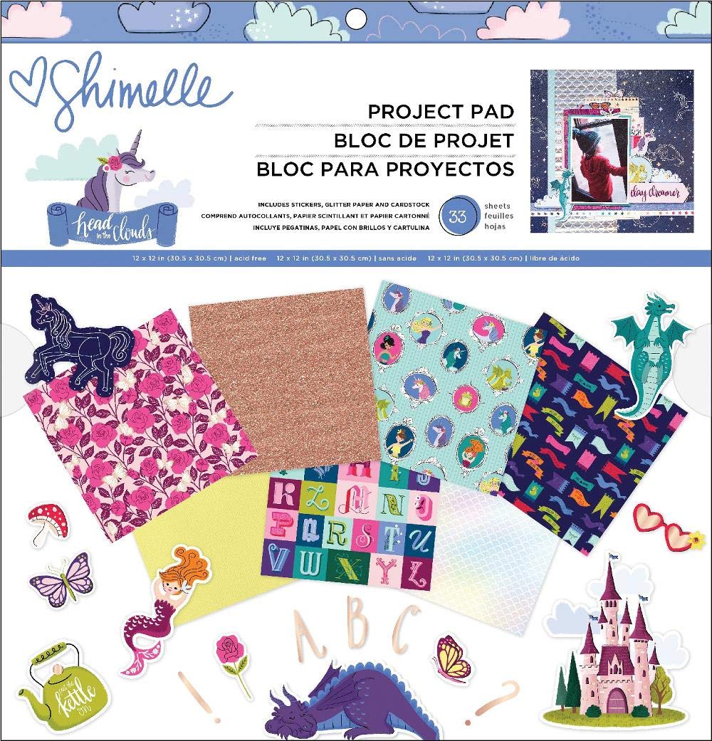 AMERICAN CRAFTS 349470 Head in The PROJ PAD 12X12, White