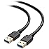 Cable Matters SuperSpeed USB 3.0 Type A Cable in Black 15 Feet
