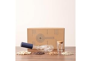 Portable glass coffee bean roaster - High borosilicate glass manual home coffee roasting kit, suitable for small batch roasti