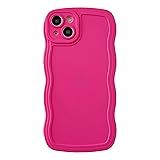 Caseative for iPhone 14 Plus Case,Solid Color Curly