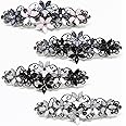 Jakeni Elegant Sparkly Glitter Rhinestones Flowers Hairpins - Vintage French Style Hair Barrettes, Clips and Accessoires for Women