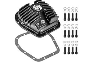 SPBREW Rear Differential Cover, Compatible with Ford 9.75" 12-Bolt 1997-2024 F150, with Cooling Fins & Leakproof Gasket for R