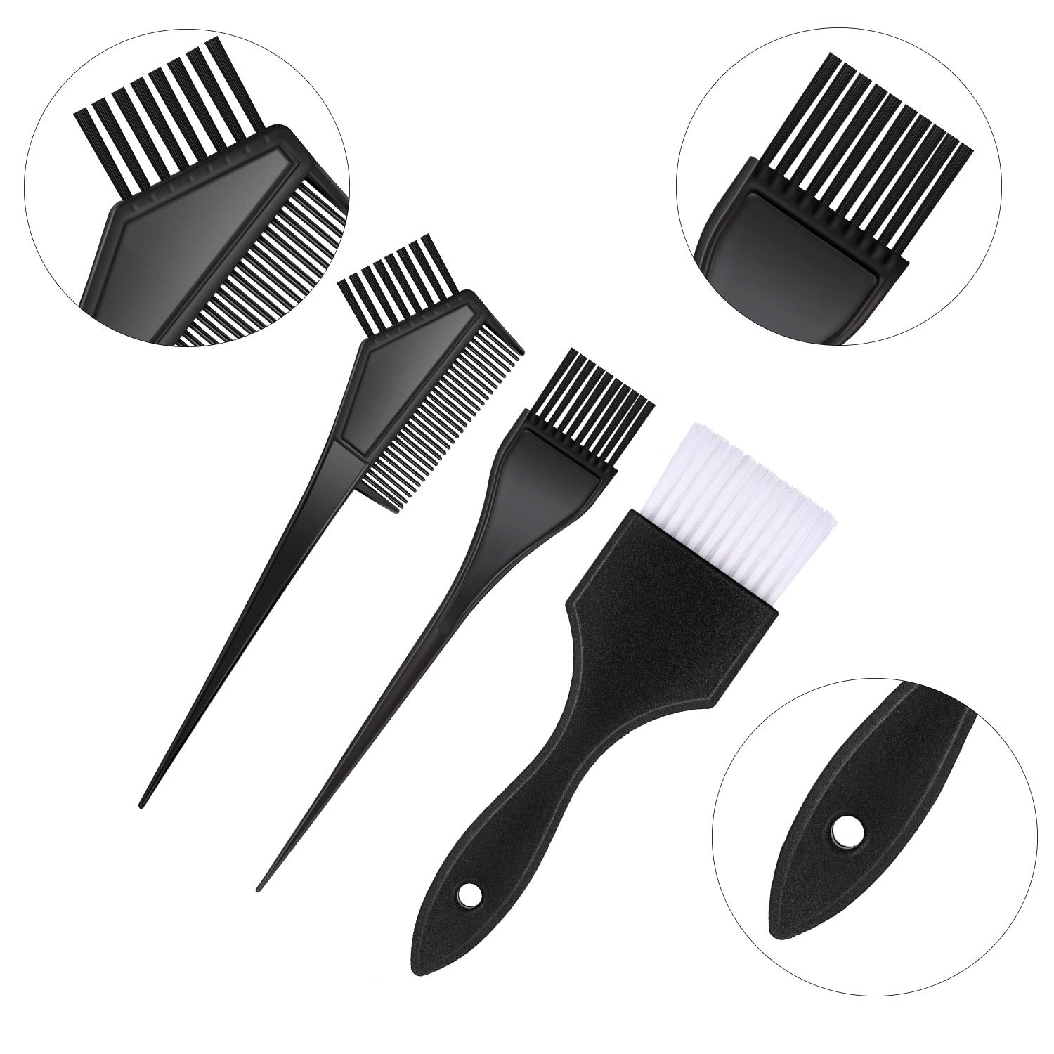 4 Pieces Hair Dye Coloring Kit, Hair Coloring Brush Hairdressing Tint Brush Comb and Highlighting Board for Home and Salon Use : Beauty