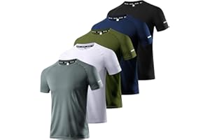 Boyzn 1 or 3 Pack Men's Workout Running Shirts, Dry Fit Moisture Wicking T-Shirts, Sports Gym Athletic Short Sleeve Shirts