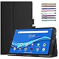 Epicgadget Case for Lenovo Tab M10 HD (2nd Gen) TB-X306F/TB-X306X, Lightweight Folio PU Leather Folding Stand Cover Case for Lenovo Tablet M10 HD 10.1 Inch Display 2020 Released (Black)