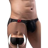 ohyeah Mens Sexy Underwear Sissy Lingerie for Men Mesh Panties Briefs with Bulge Pouch Low Riae Underwear S-XL