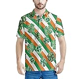 HUGS IDEA St. Patrick'sT-Shirts for Men Clovers