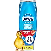 Dawn Ultra EZ Squeeze Dish Soap Dishwashing Detergent Powerful Dish Soap for Grease, Strawberry Fields Scent, 22oz