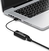 deleyCON USB 2.0 Ethernet Adapter RJ45 10/100 Mbps for PC Laptop Black view 5