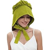 Colonial Bonnet Women's Prairie Cap Pioneer Hat for Historical Reenactments Costume Vintage Accessories