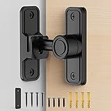 MeBantoo Sliding Barn Door Lock Hardware, 90 Degree