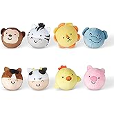 Melissa & Doug Rollables Safari and Farm Friends Infant and Toddler Toy 2-Pack