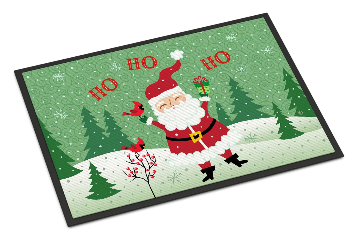 Caroline's Treasures Merry Christmas Santa Claus Ho Indoor or Outdoor Mat 24x36 VHA3016JMAT, Multicolor, 24 inches x36 inches