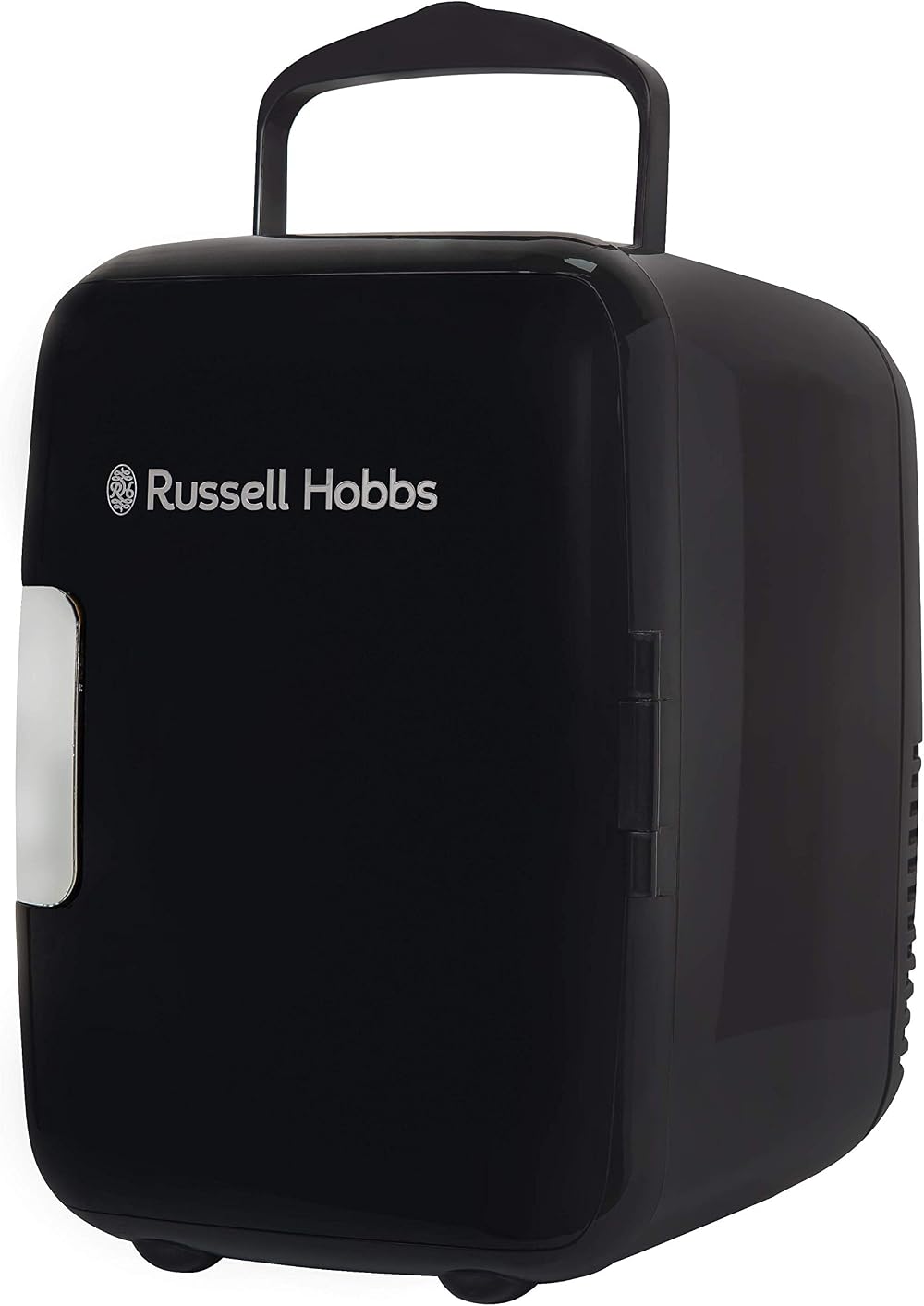 Russell Hobbs Mini Cooler 4L 6 Can AC DC Portable Cooler Warmer Retro Black