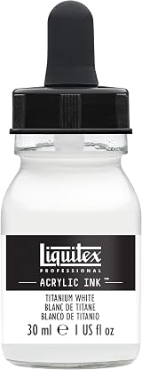Liquitex Ink Ink Bottle 30 ml Titanium White Liquid Professional Acrylic Paint