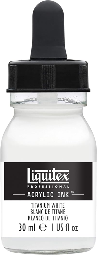 Liquitex Ink Ink Bottle 30 ml Titanium White Liquid Professional Acrylic Paint
