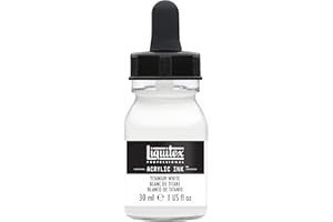 Liquitex 4260432 Professional Acrylic Ink 1-Ounce Jar, Titanium White