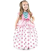 Little Adventures Bo Peep Dress up Costume - Machine Washable Child Pretend Play and Party Dress with No Glitter