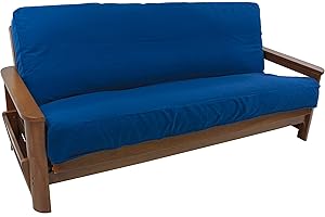 Blazing Needles Solid Twill 8 to 9-inch Full Futon Cover