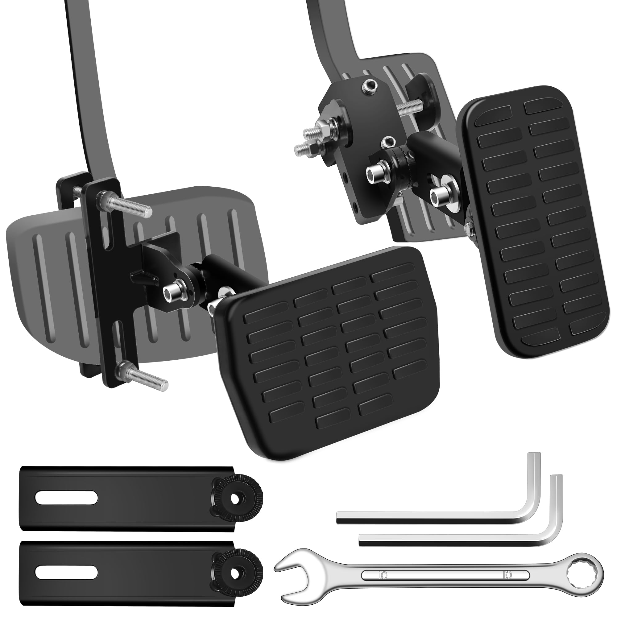 Photo 1 of Anglecai Gas and Brake Pedal Extenders for Short Drivers People with Adjustable Length and Angle Car Pedal Extenders for Cars, Go Kart