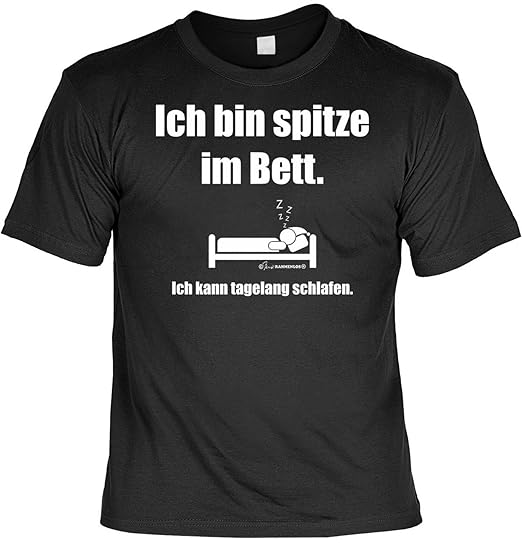 T Shirt Mit Urkunde Ich Bin Spitze Im Bett Ich Kann Tagelang Schlafen Lustiges Sprüche Shirt Als Geschenk Für Leute Mit Humor Neu Mit Gratis