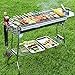 Grill Brush, Pesoca BBQ Cleaning Tools 18'' Bristle Free Barbecue & Grilling Accessories with Storage Bag, Safe Grill Cleaner for Porcelain Barbecue Grates, Stainless Steel, and Iron (18