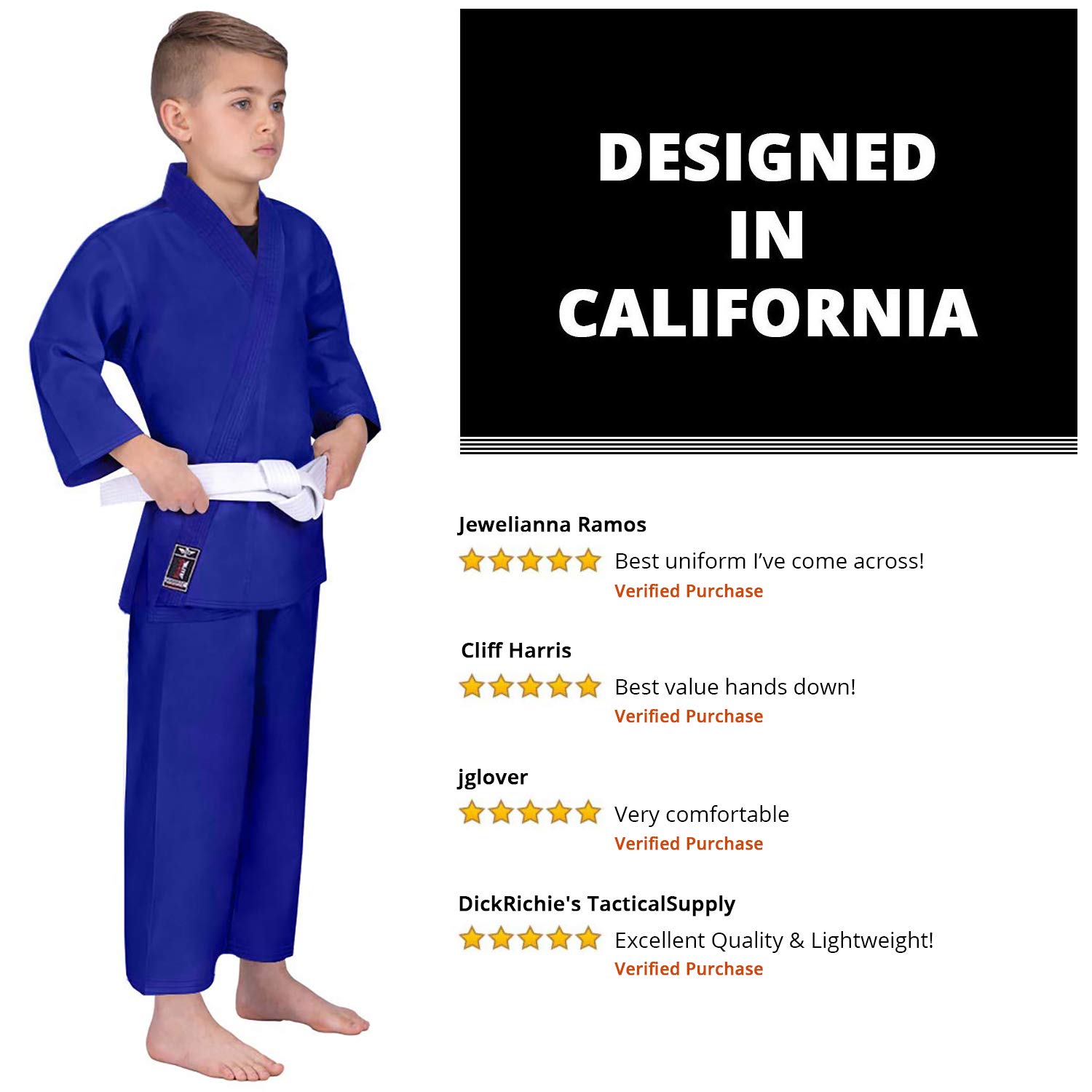 Elite Sports Kids Karate GI, Uniforms Lightweight Karate Uniform For